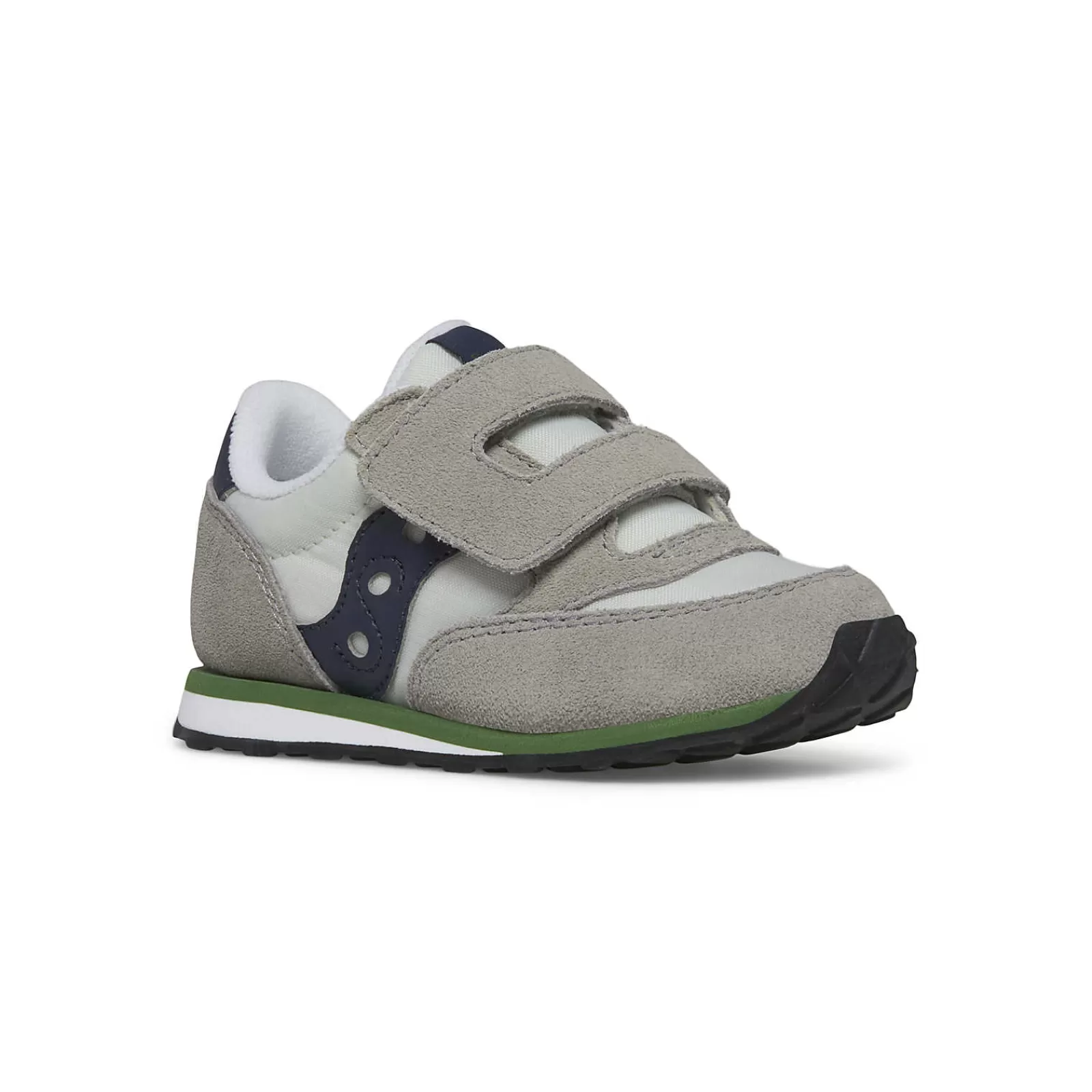 Boys<Saucony Baby Jazz Hook & Loop Sneaker Grey/Navy/Green