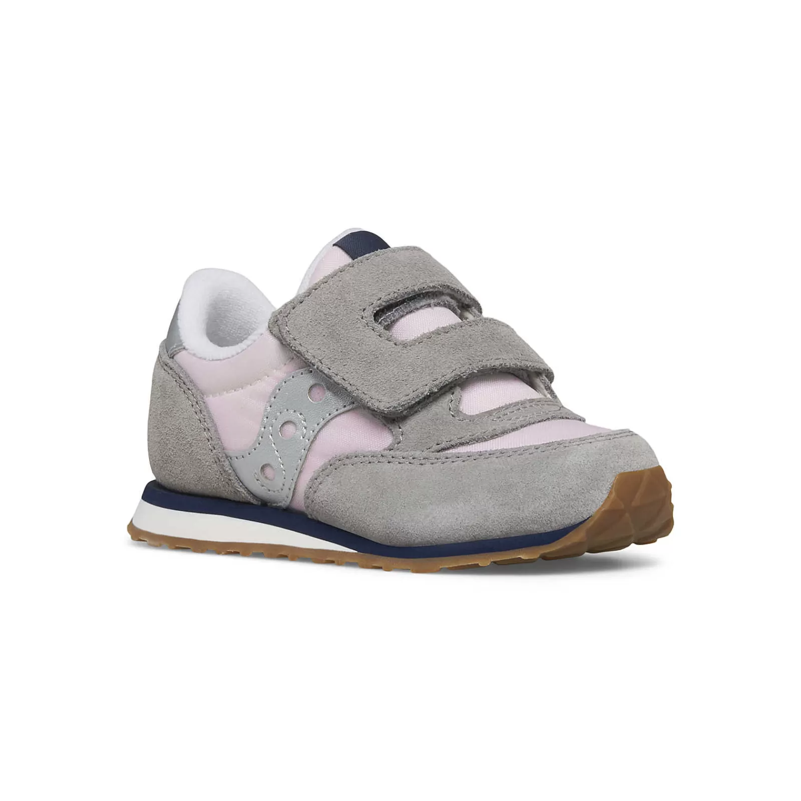 Girls<Saucony Baby Jazz Hook & Loop Sneaker Blush/Grey/Silver