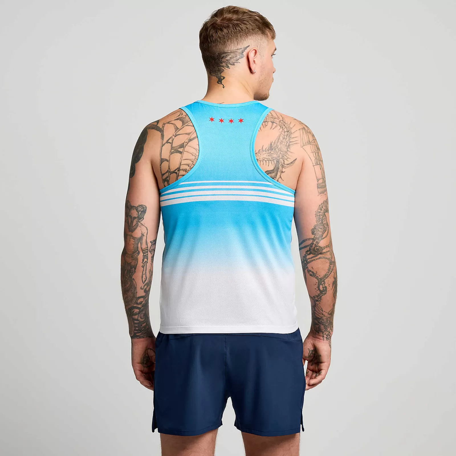 Tops<Saucony Chicago Stopwatch Graphic Singlet Chicago2024