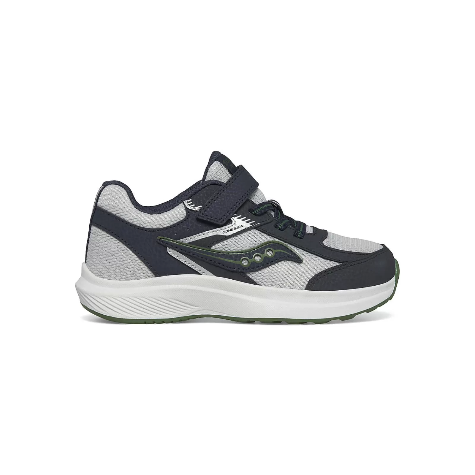 Unisex<Saucony Cohesion KDZ A/C Sneaker Navy/Grey/Green