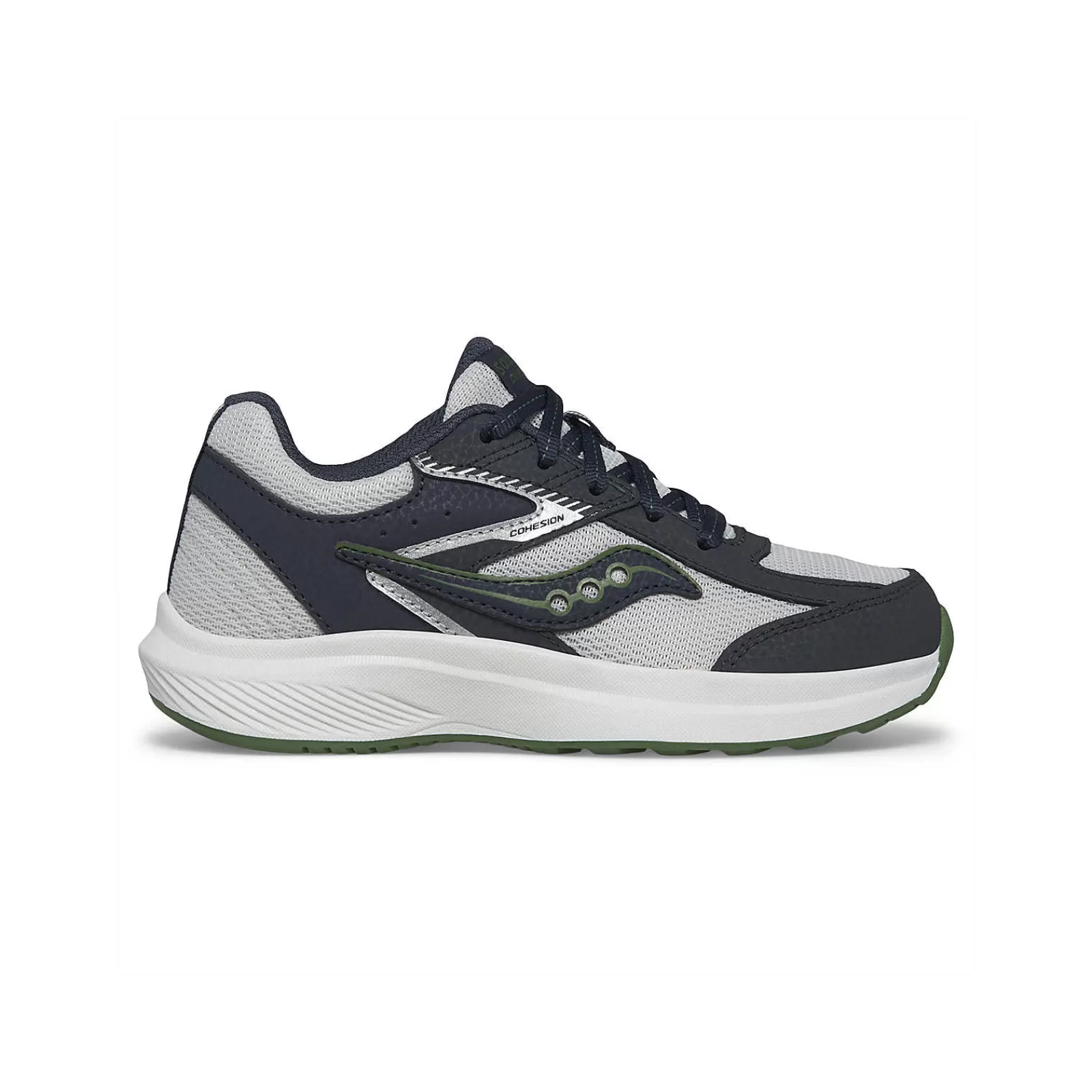 Unisex<Saucony Cohesion KDZ Sneaker Navy/Grey/Green