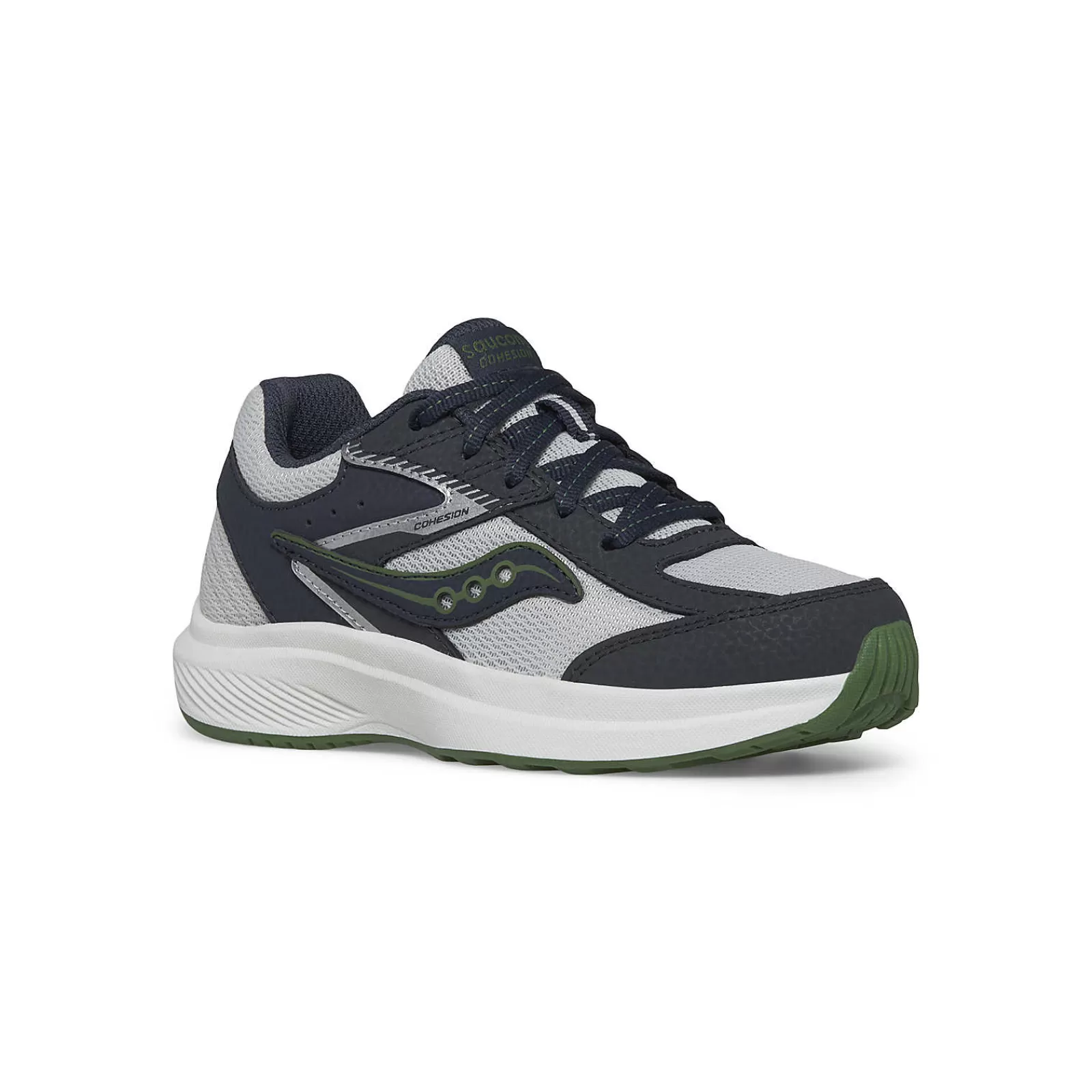 Unisex<Saucony Cohesion KDZ Sneaker Navy/Grey/Green