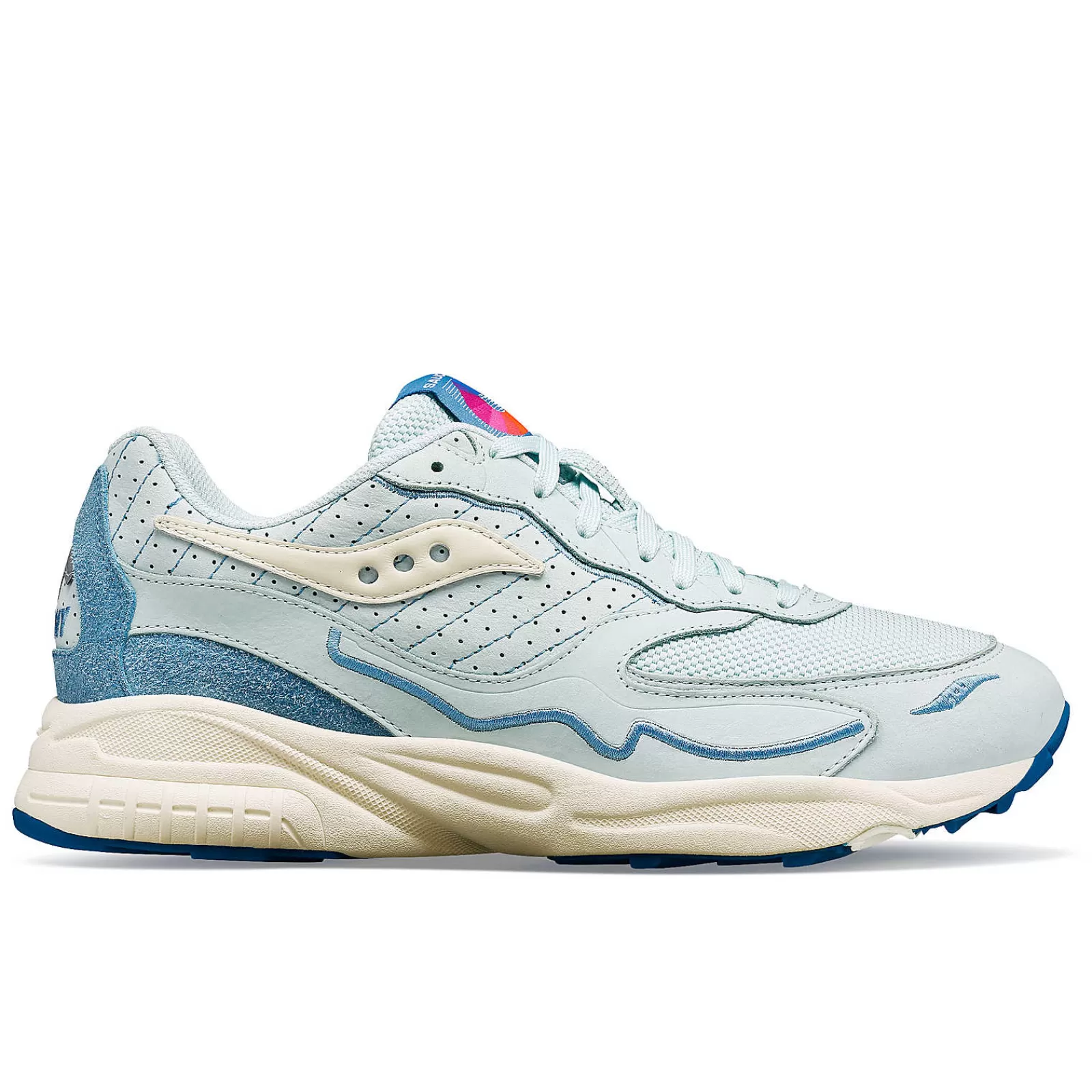 Lifestyle<Saucony 3D Grid Hurricane Chromatic LightBlue