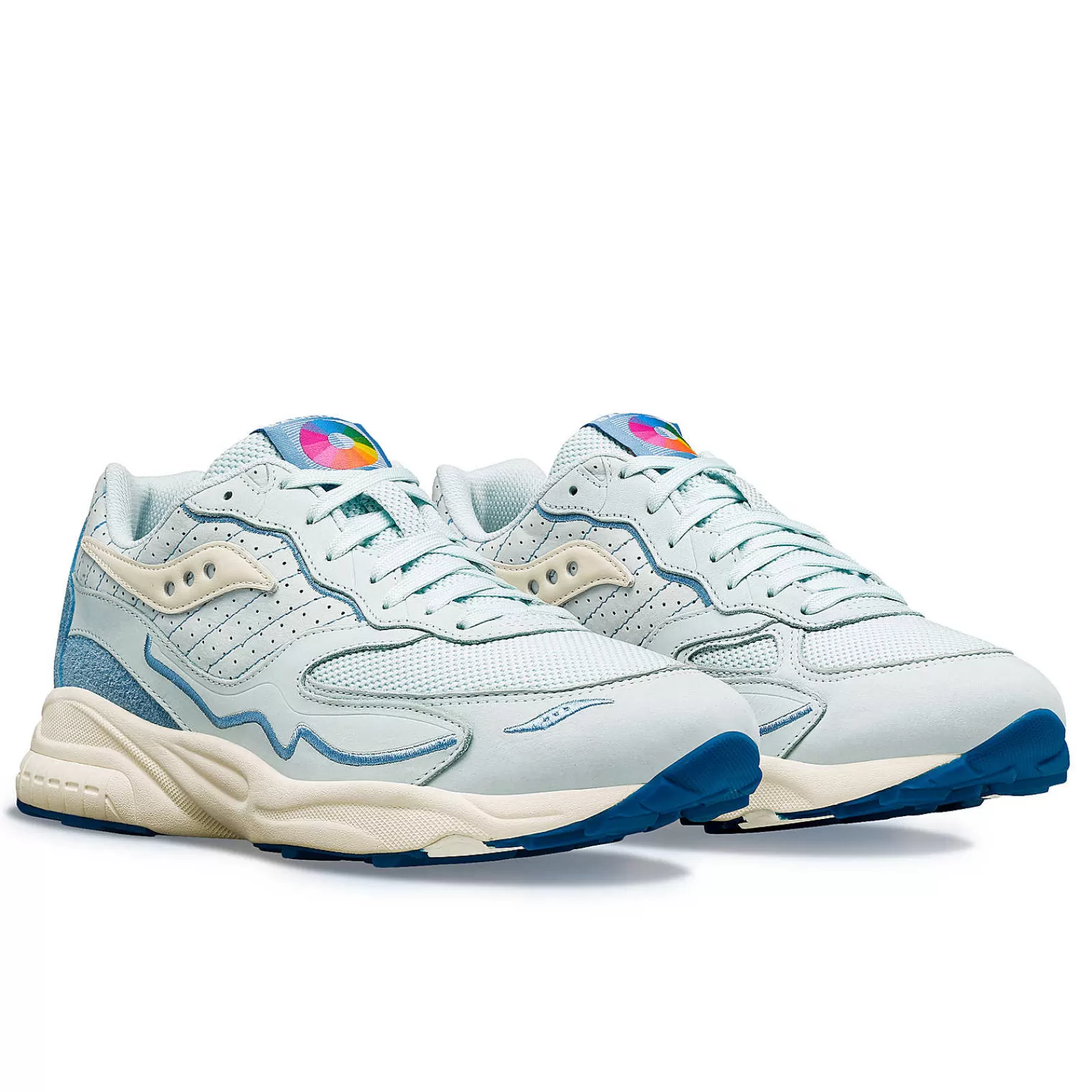 Lifestyle<Saucony 3D Grid Hurricane Chromatic LightBlue