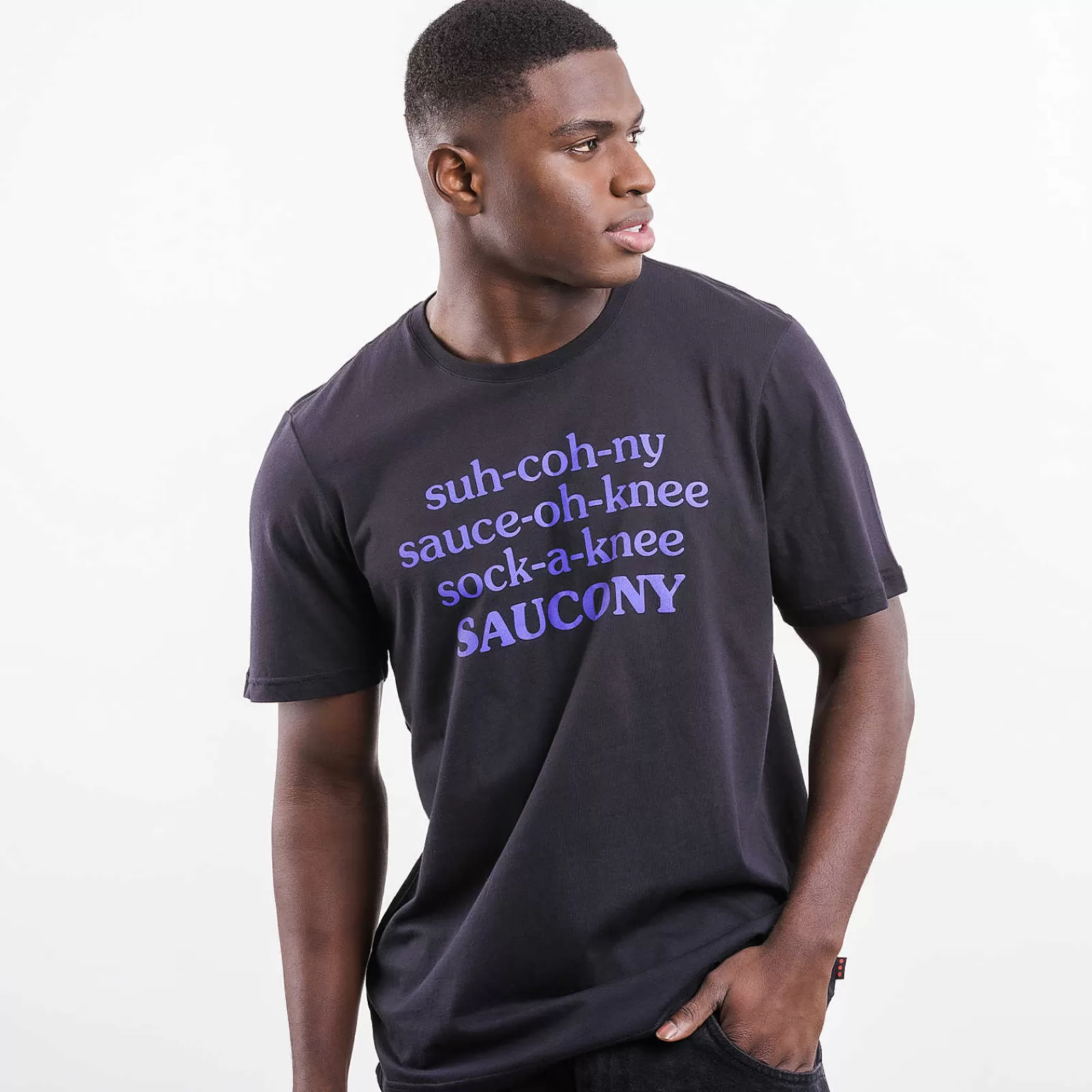 Tops<Saucony Frank Cooke X Rested T-Shirt Black