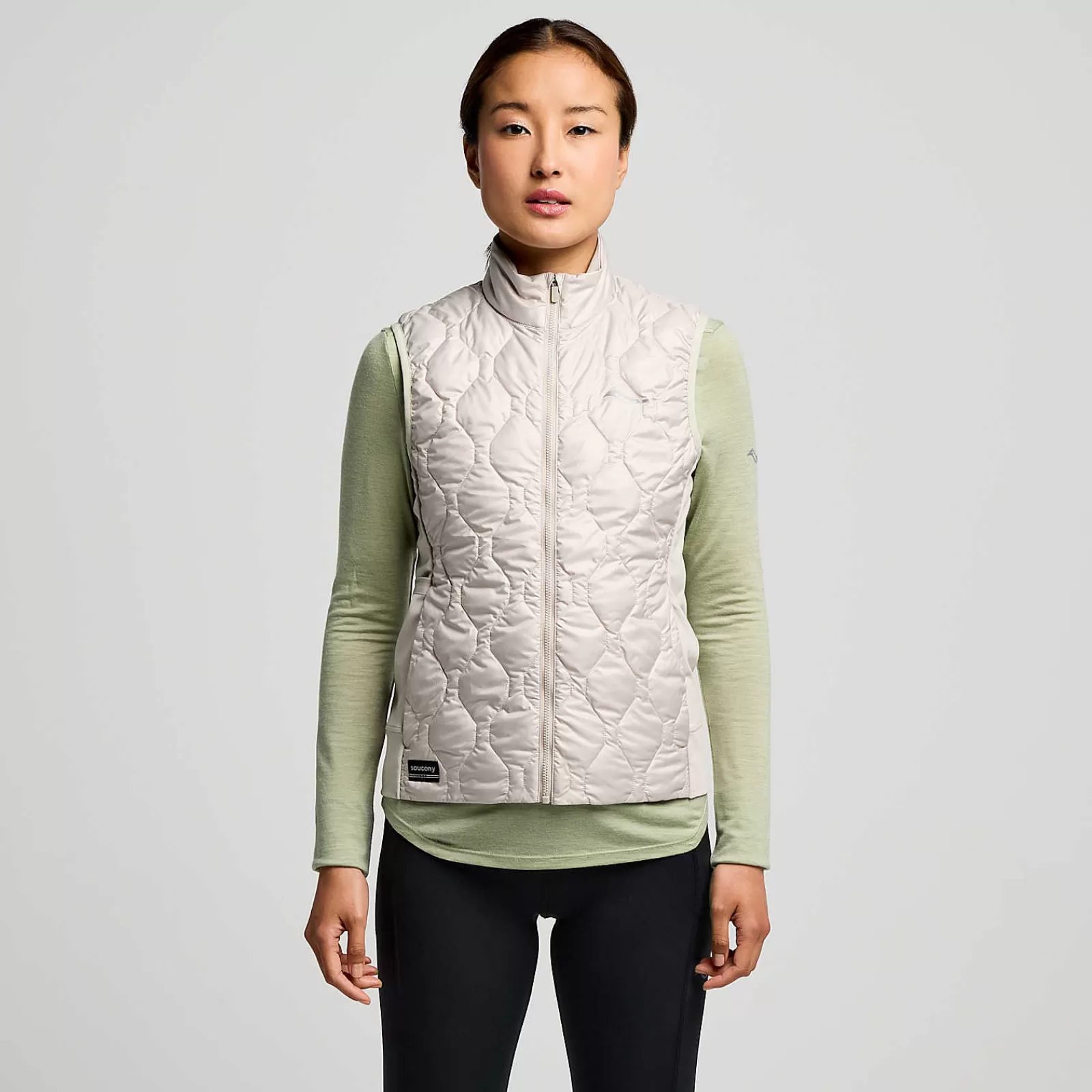 Jackets | Tops<Saucony Hurricane Insulated Vest Dove