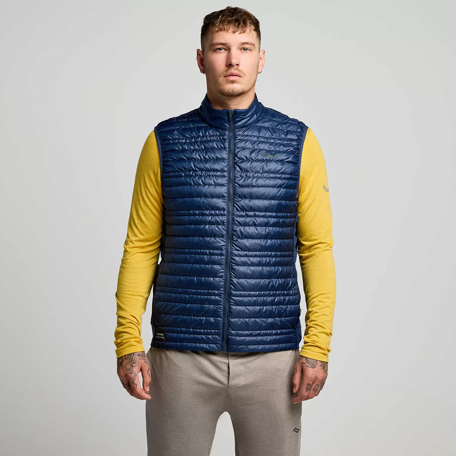 Jackets<Saucony Hurricane Insulated Vest Navy