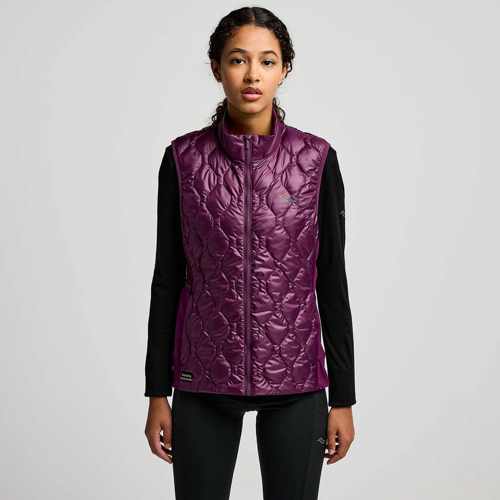 Jackets | Tops<Saucony Hurricane Insulated Vest Eggplant