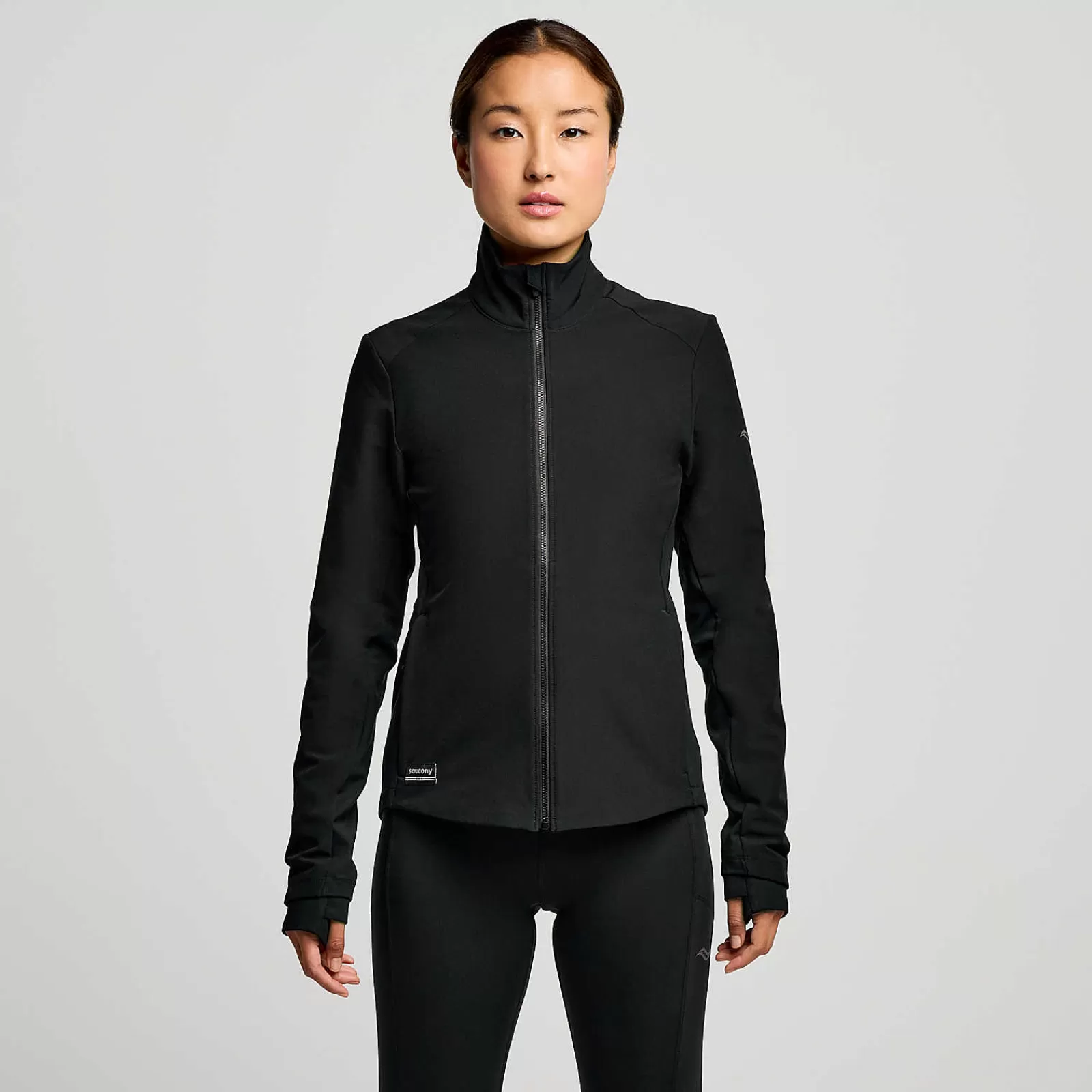 Jackets | Tops<Saucony Hurricane Soft Shell Jacket Black