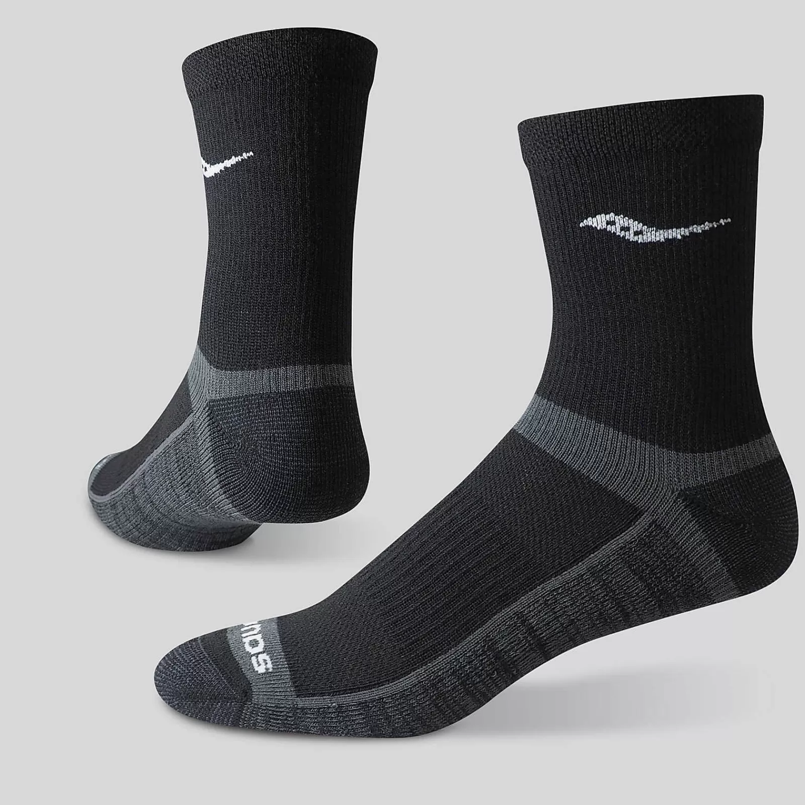 Socks<Saucony Inferno Cushion Mid 3-Pack Sock Black