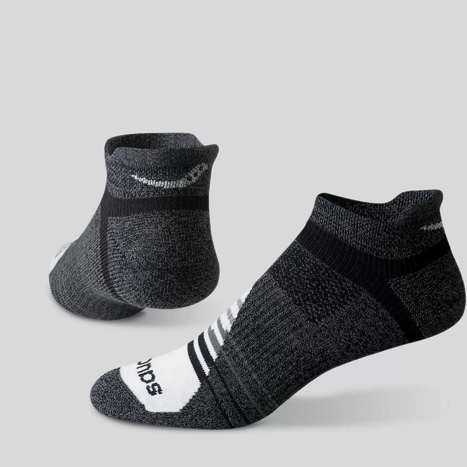 Socks | Socks<Saucony Inferno Merino Wool Blend No Show 3-Pack Sock GreyMarl