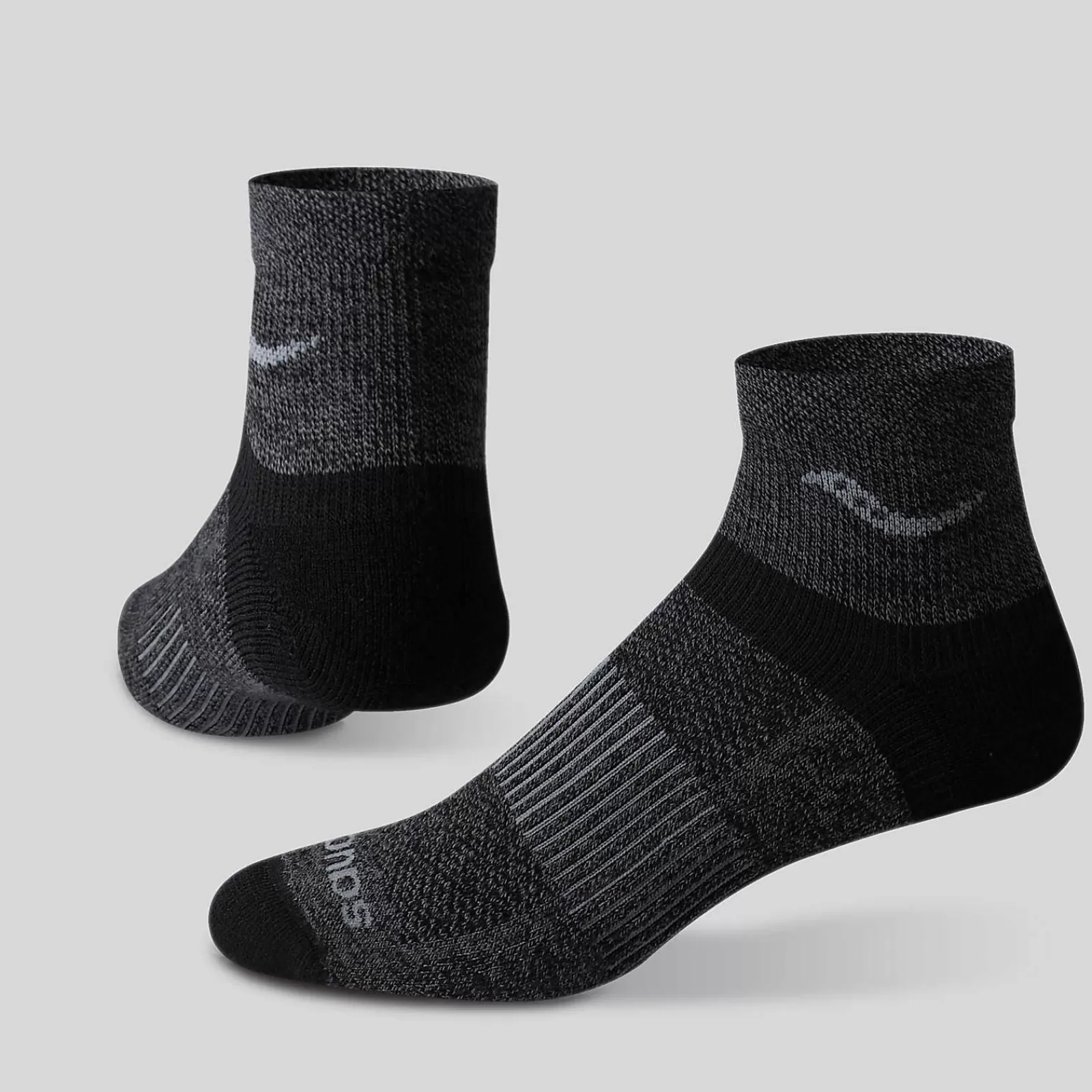 Socks | Socks<Saucony Inferno Merino Wool Blend Quarter 3-Pack Sock GreyMarl