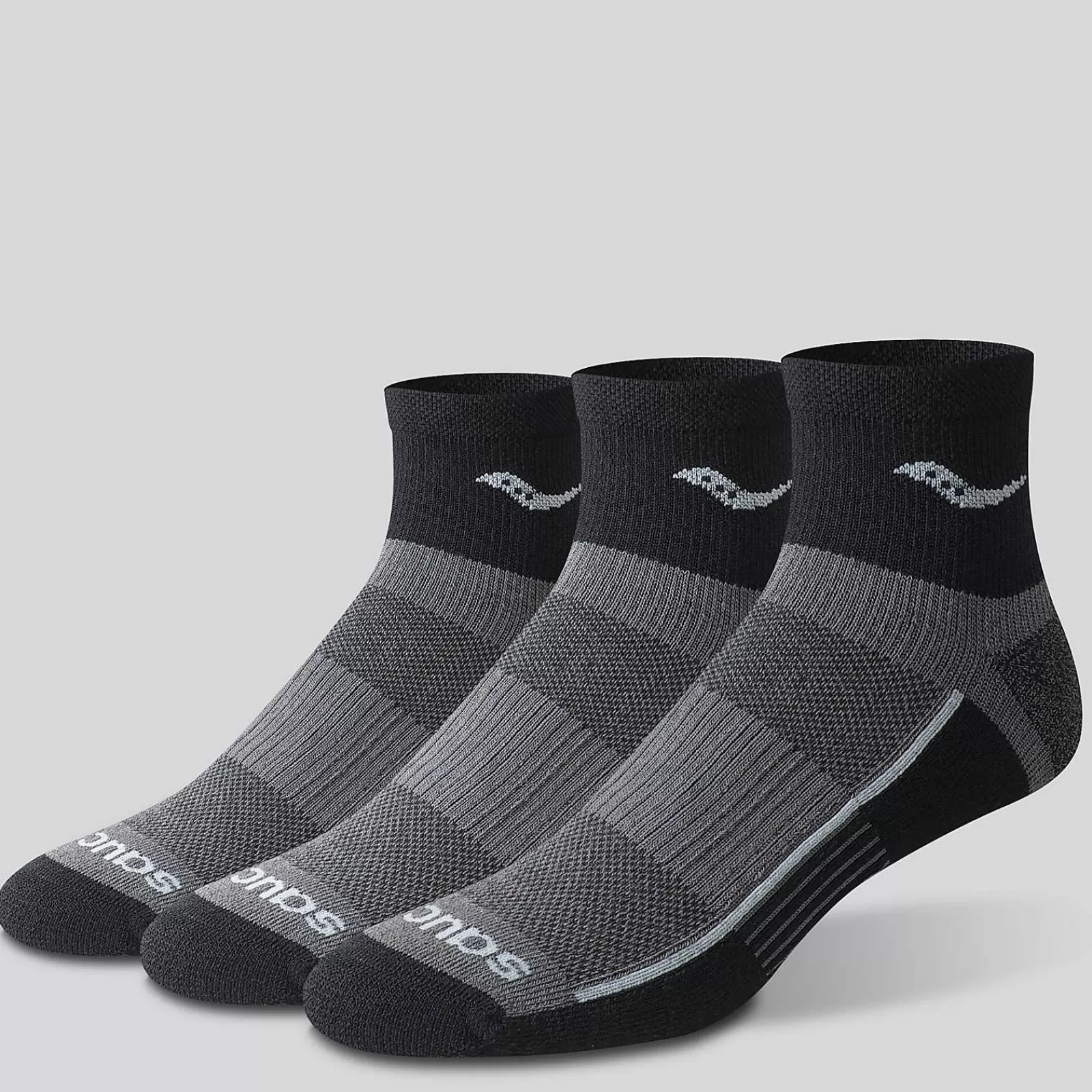 Accessories | Accessories<Saucony Inferno Quarter 3-Pack Socks Black