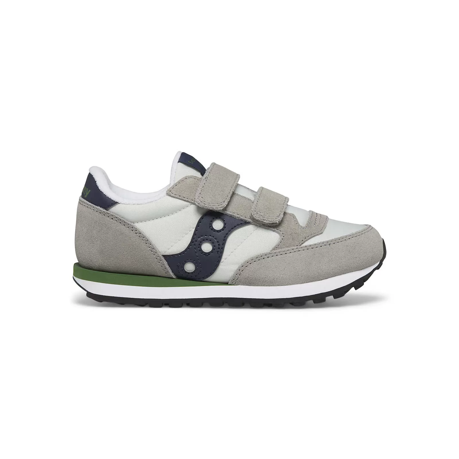 Boys<Saucony Jazz Double Hook & Loop Grey/Navy/Green