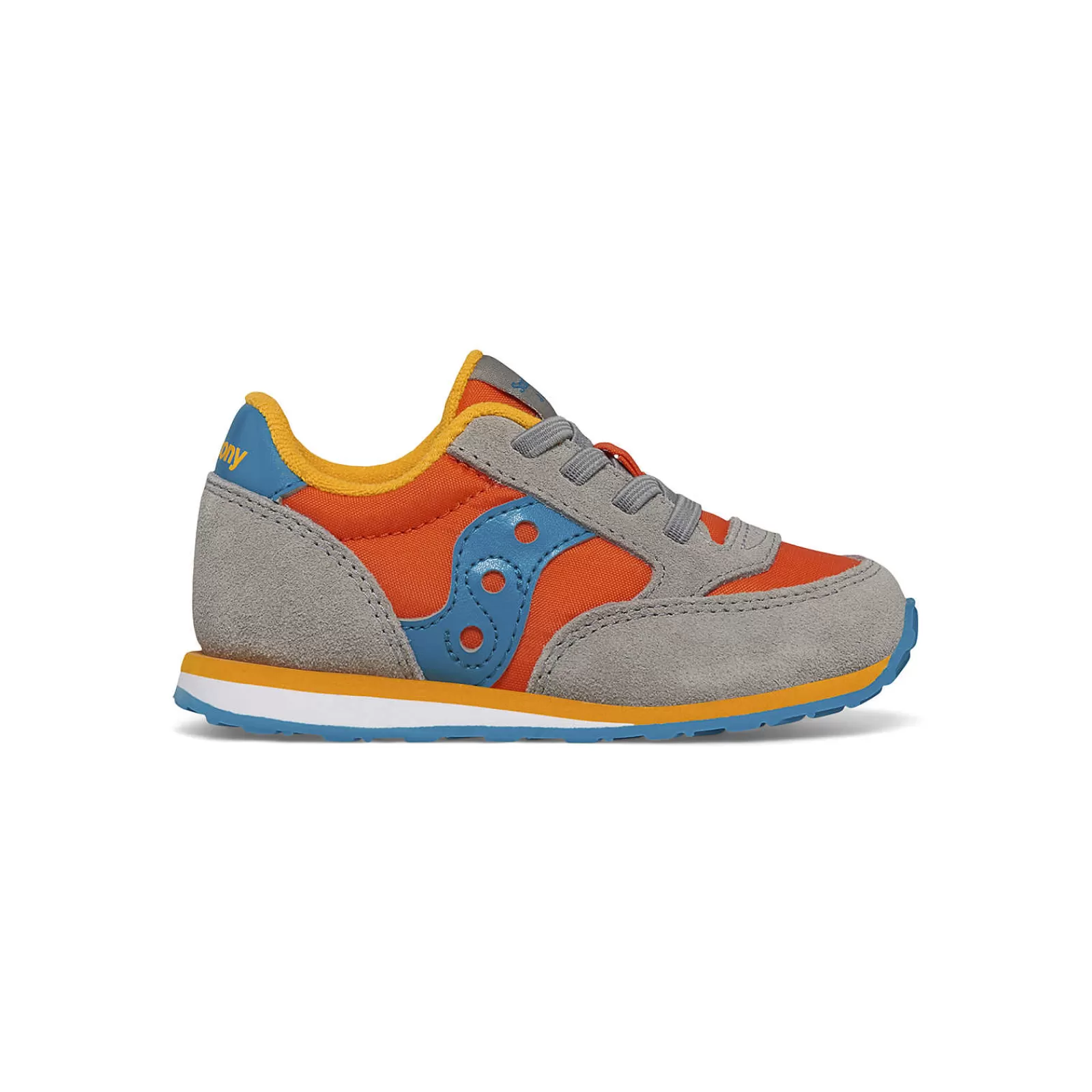 Boys<Saucony Jazz Jr Sneaker Grey/Orange/Blue