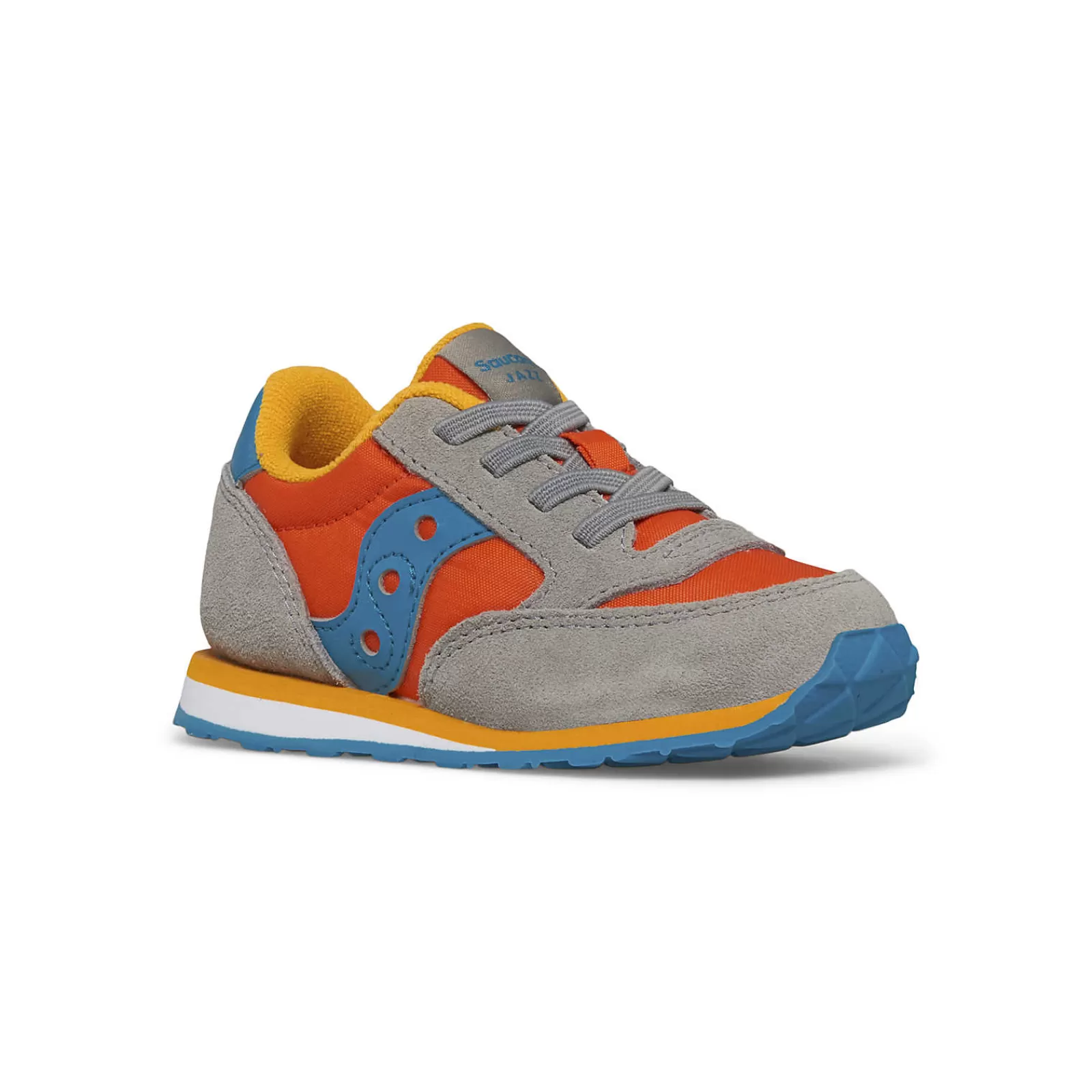 Boys<Saucony Jazz Jr Sneaker Grey/Orange/Blue