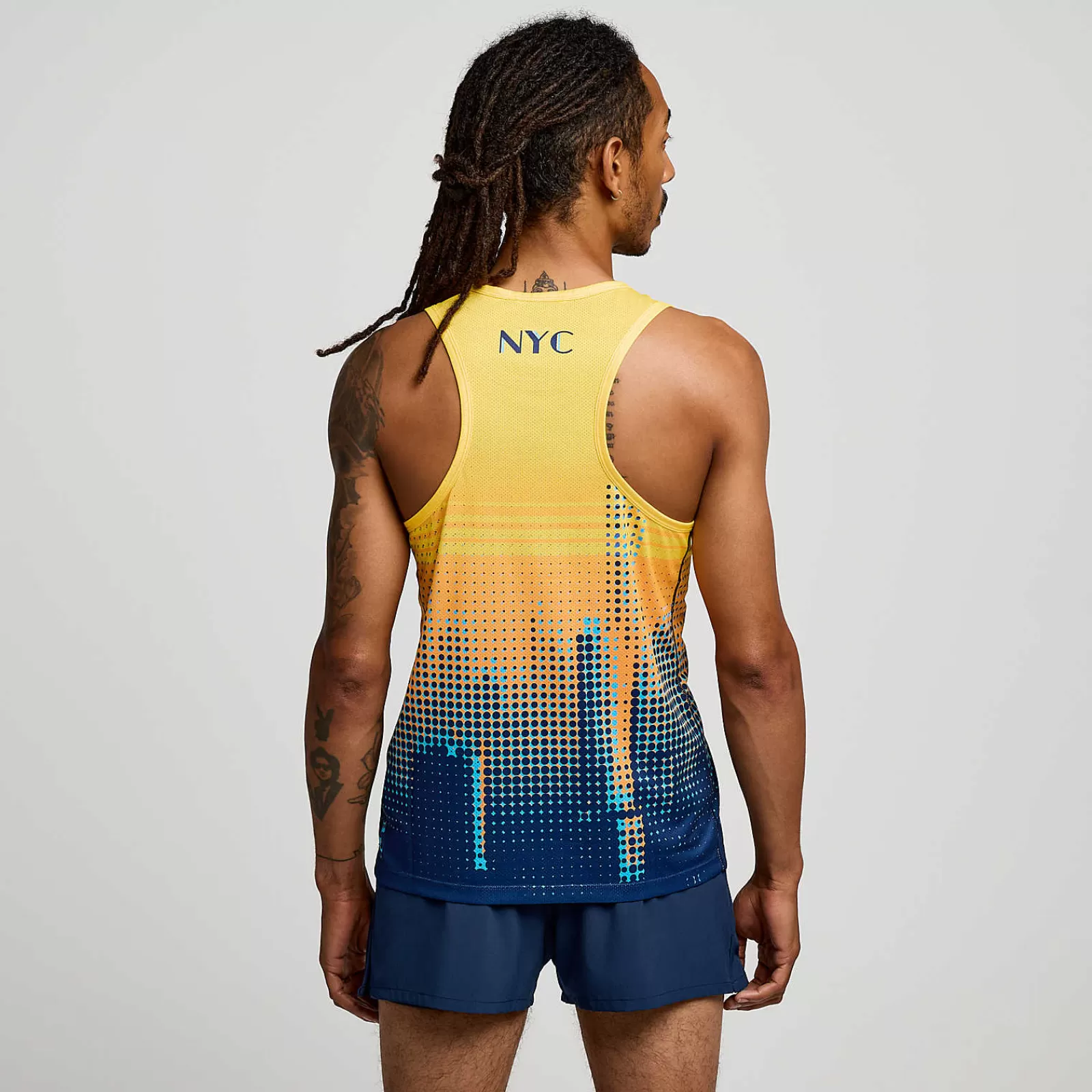 Tops<Saucony NYC Stopwatch Graphic Singlet NewYork2024
