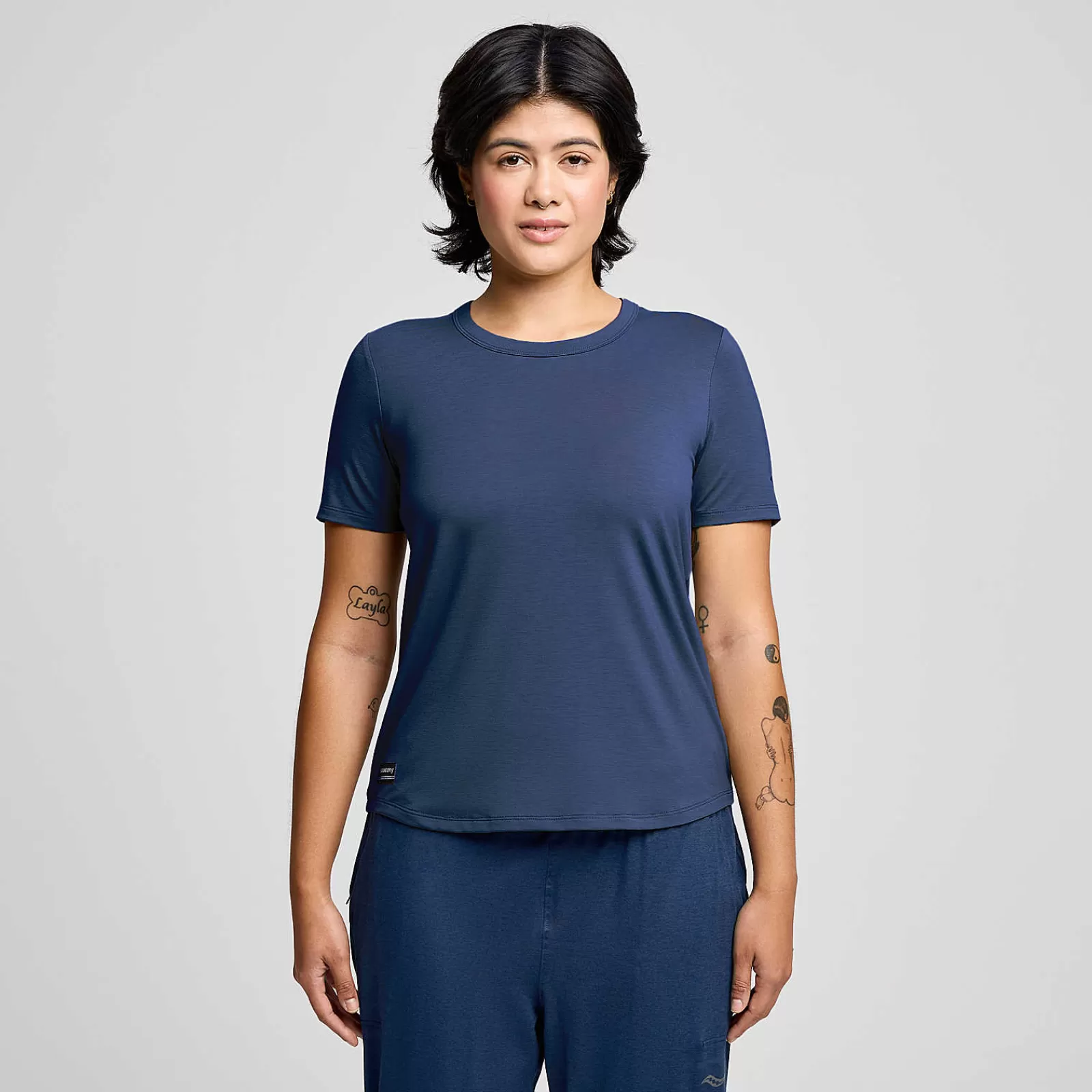 Tops<Saucony Triumph Short Sleeve Navy